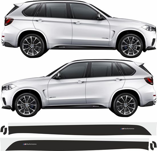 Picture of X5 F15 / F85 - X6 F16 / F86 Performance side Sill Stripes / Stickers