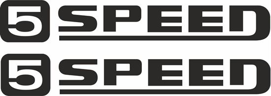 Picture of SR5 5 Speed Decals / Stickers