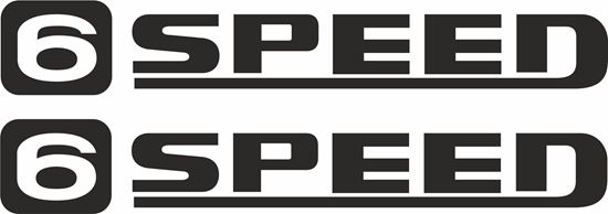 Picture of SR5 6 Speed Decals / Stickers