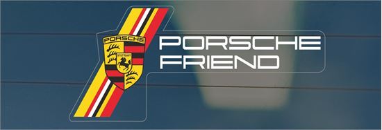 Picture of Porsche Friend Glass Decal /  Sticker