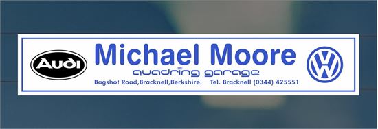 Picture of Michael Moore Quadring Garage - Bracknell Dealer rear glass Sticker