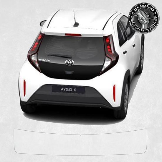 Picture of Model X KGB70 2022 onwards rear Bumper Protection Vinyl EXACT FACTORY FIT