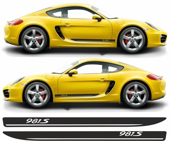 Picture of 981 S Boxster / Cayman side Stripes