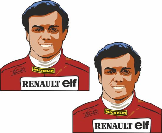 Picture of Patrick Tambay Renault Elf F1 1984 Decals / Stickers