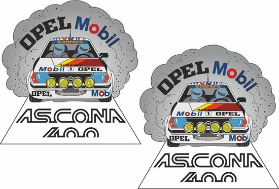 Picture of Opel Ascona 400 Rally Team 1981 Decals / Stickers