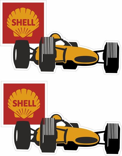 Picture of Shell Motor Oils Formular 1 Decals / Stickers