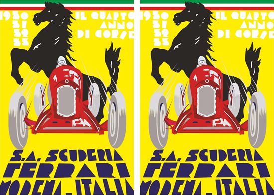 Picture of Ferrari 1933 Scuderia Yearbook Decals / Stickers