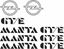 Picture of Opel Manta  GT/E B2 1982 - 1988  restoration Decals / Stickers