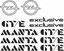 Picture of Opel Manta GTE GT/E Exclusive B2 1982 - 1988 restoration Decals Stickers