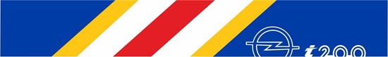 Picture of Opel Manta i200 Sunstrip / Visor Sticker