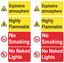 Picture of Petrol Station Safety Information Decals / Stickers