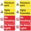 Picture of Petrol Station Safety Information Decals / Stickers