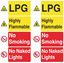 Picture of Petrol Station Safety Information Decals / Stickers