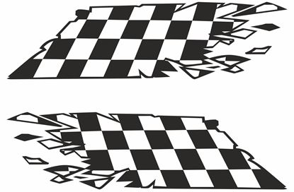 Picture of Chequered flag Decals / Stickers