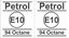 Picture of Petrol Station E10 94 Octane Unleaded Decals / Stickers