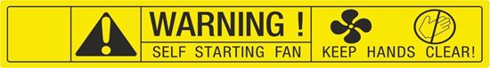 Picture of Volvo 850 Self Starting Fan replacement Decal / Sticker