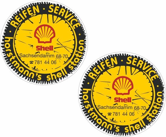 Picture of Hortmann's Shell Station Decals / Sticker