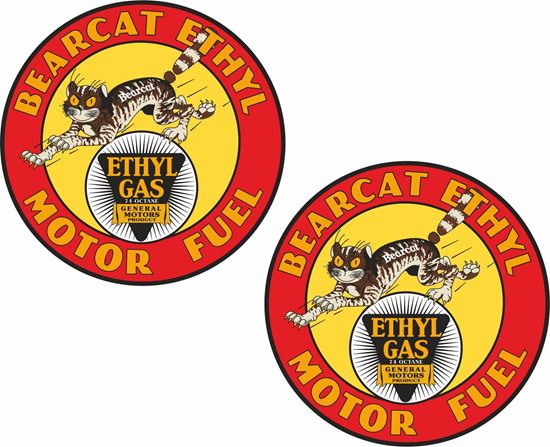 Picture of Ethyl Bearcat Gas Decals / Sticker