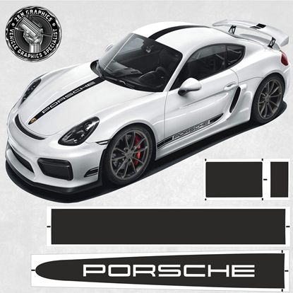Picture of 981 Cayman GT4  over the top Stripes