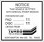 Picture of Ford Capri Turbo Technics info replacement Decal / Sticker
