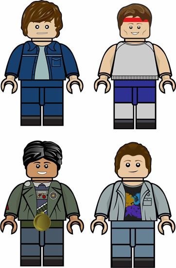 Picture of Lego Men The Goonies Decals / Stickers