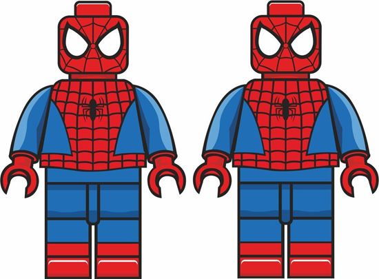 Picture of Lego Man Spiderman Decals / Stickers