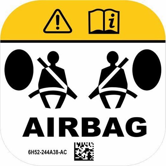 Picture of Land Rover replacement inner Door Airbag Decal / Sticker
