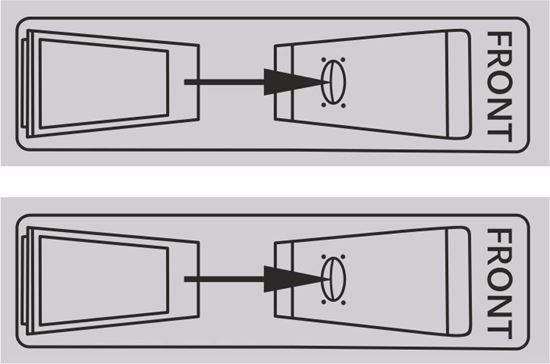 Picture of Jaguar XJS Air Cleaner Direction replacement Decals  / Stickers