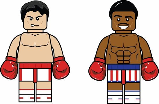 Picture of Lego Man Rocky Decals / Stickers