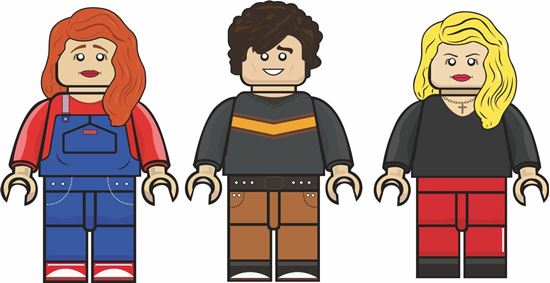 Picture of Lego Men Buffy Xander Willow Decals / Stickers