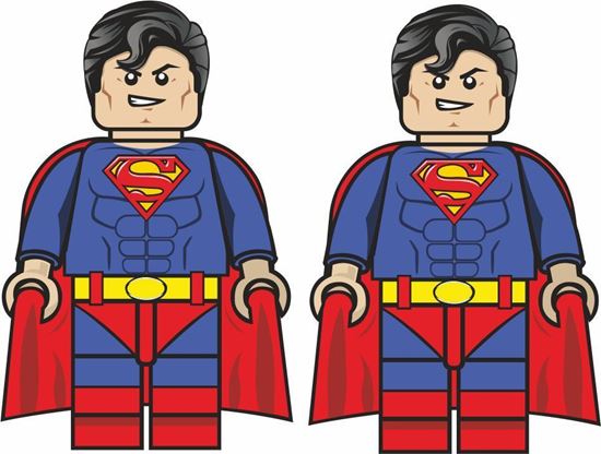 Picture of Lego Man Superman Decals / Stickers