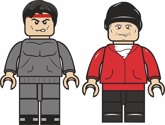 Picture of Lego Man Rocky Decals / Stickers