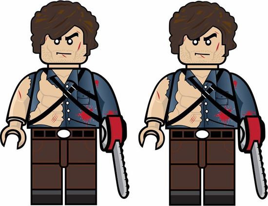 Picture of Lego Man Ash Evil Dead Decals / Stickers