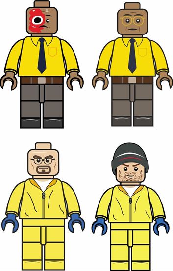 Picture of Lego Men Breaking Bad Decals / Stickers