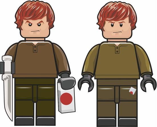 Picture of Lego Man Dexter the Dark Avenger Decals / Stickers