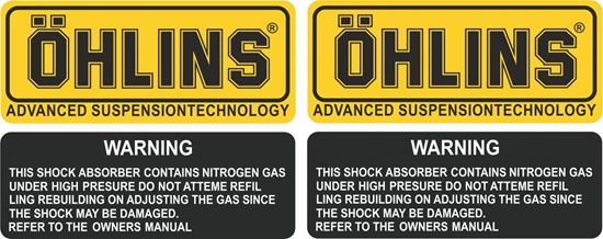 Picture of Ohlins replacement Gas Shock Decals / Stickers