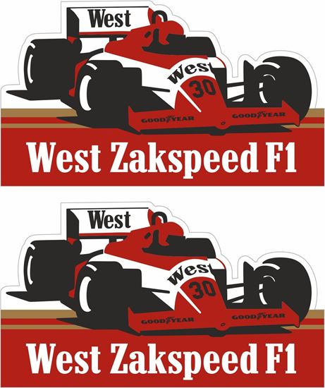 Picture of Wes Zakspeed 861 F1 TEAM 1986 GP Decals / Stickers