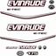 Picture of Evinrude 175HP E-tec Black Cowling outboard engine Decals  / Stickers