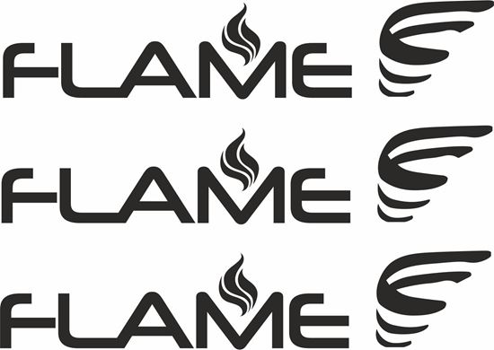 Picture of Ford Transit Connect Flame replacement Decals / Stickers