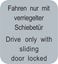 Picture of T25 T3 Westfalia sliding Door Shut replacement Decal / Sticker