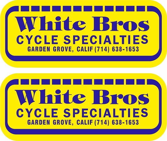 Picture of White Bros Cycle Specialties Decals / Stickers