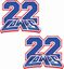 Picture of Sam Lowes 22 Decals / Stickers