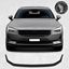 Picture of front Grille De Chrome pre cut Vinyl overlay to fit Polestar 2 model