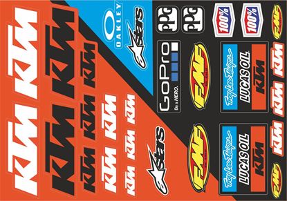 Picture of KTM Sticker Sheet