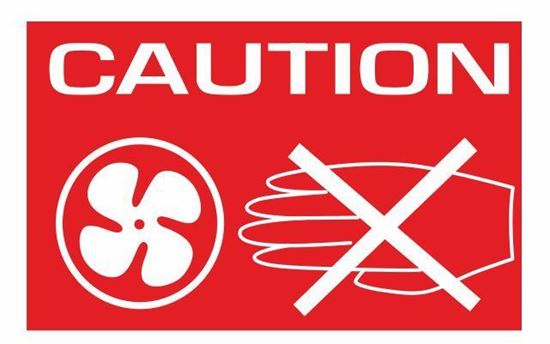 Picture of Rover / MG Caution Hot Engine bay Decal / Sticker