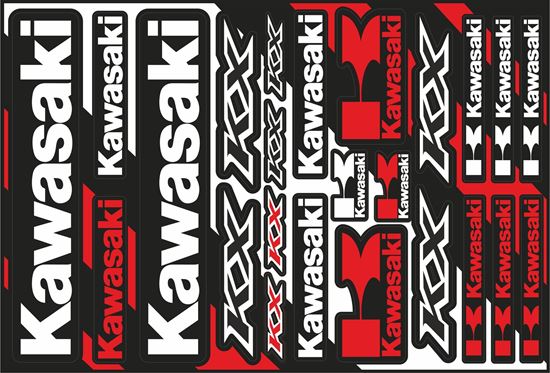 Picture of Kawasaki KX Sticker Sheet