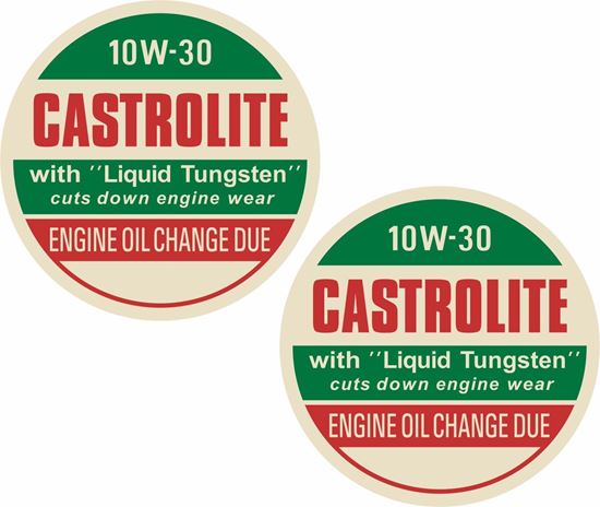 Picture of Castrol Castrolite 10w 30 Decals / Stickers