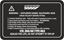 Picture of Rover 200  & 400 replacement Battery Decal / Sticker