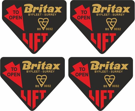 Picture of Mini Cooper S BMC Britax Replacement Seatbelt Harness Decal / Sticker