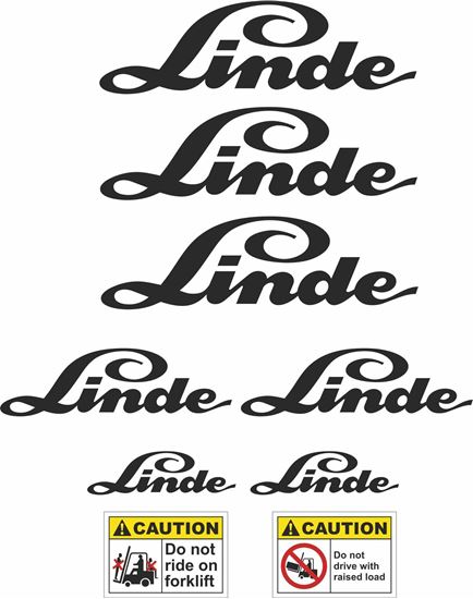 Picture of linde forklift Decals  / Stickers